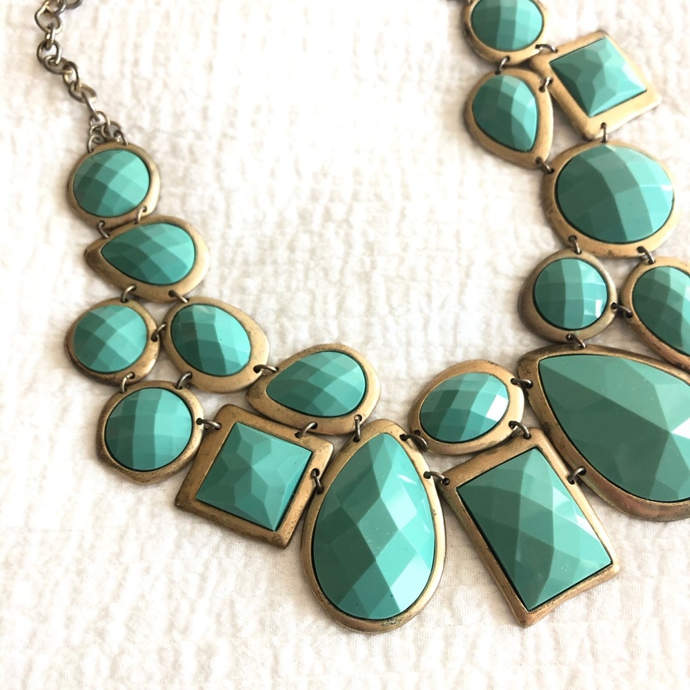 Teal Bauble Necklace